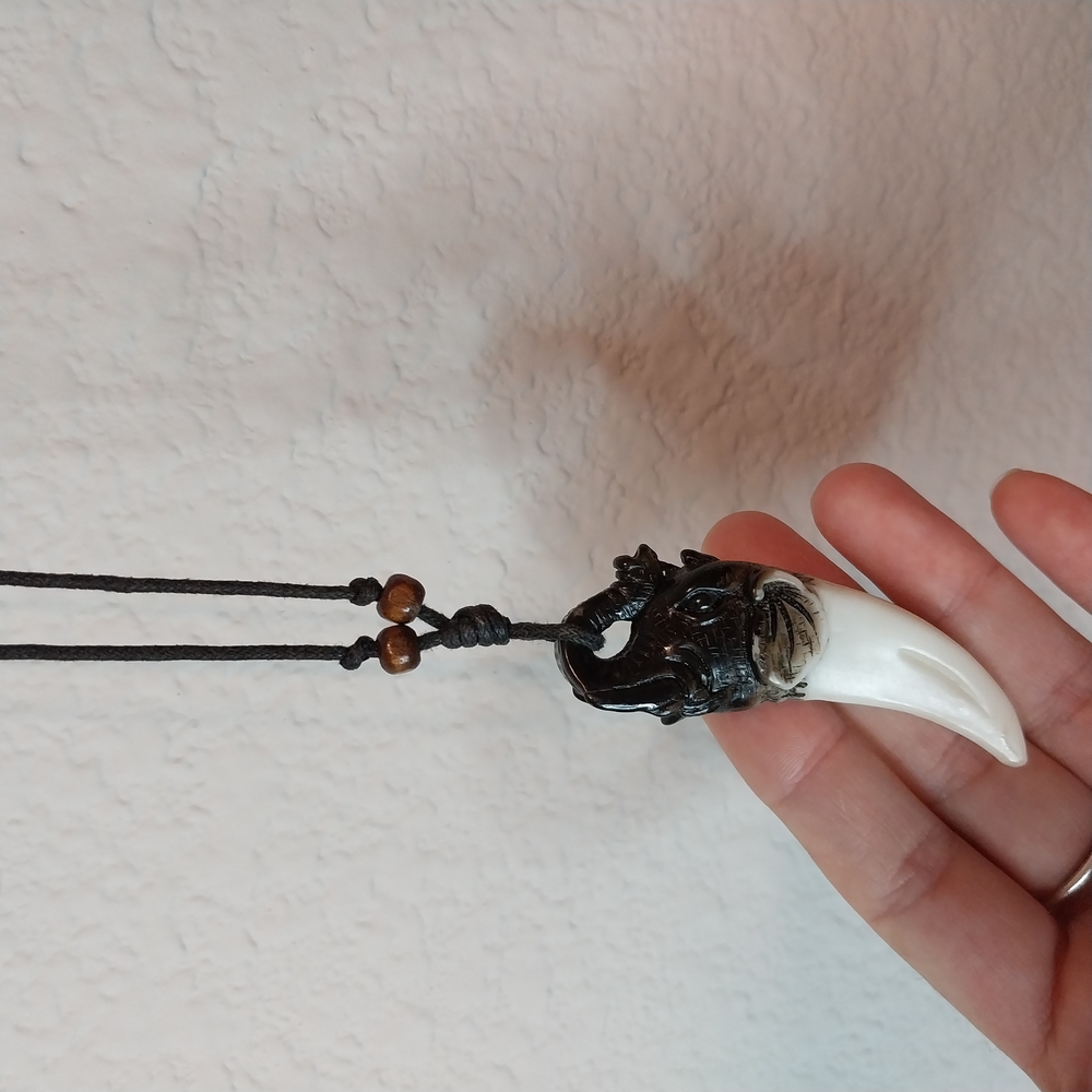 Black and White Pendant Necklace